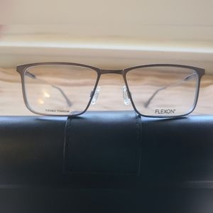 NEW & AUTHENTIC FLEXON TITANIUM FRAME MODEL E1121, 55-18-145, COLOR 033 BROWN